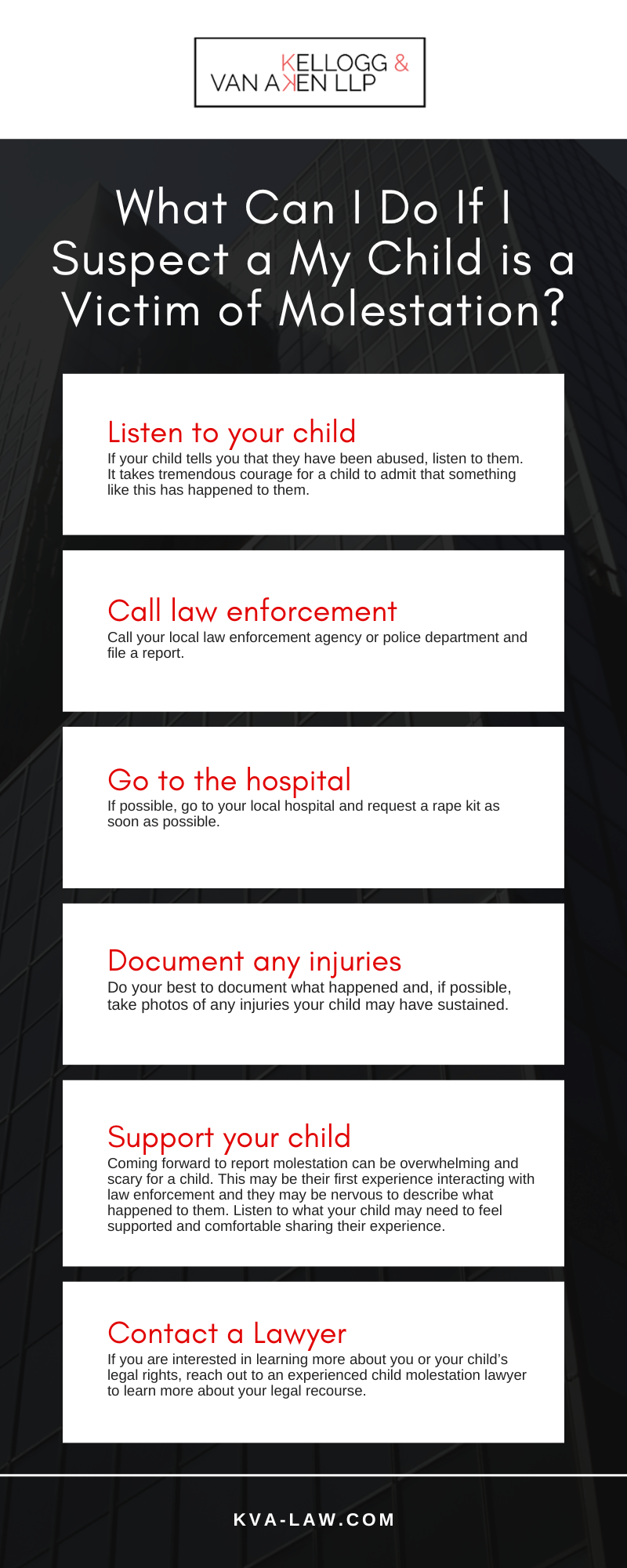 What Can I Do If I Suspect a My Child is a Victim of Molestation Infographic